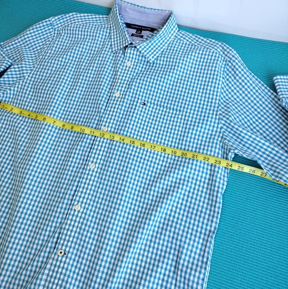 Tommy Hilfiger Mens Classic Fit Checked Plaid Shirt XL - Picture 11 of 14